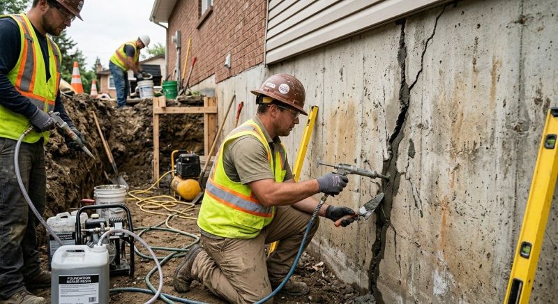 Cracked Foundation Repair in Greenville, SC