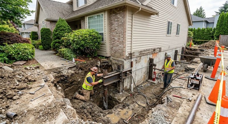 Foundation Settlement Repair in Greenville, SC