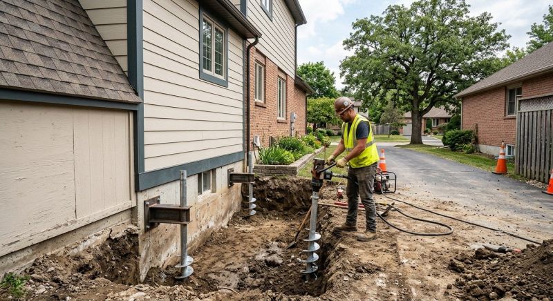 Helical Pile Installation in Greenville, SC