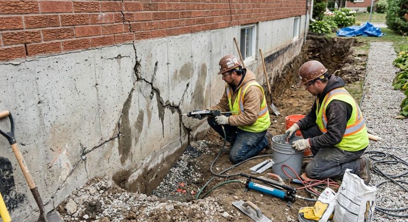 Cracked Foundation Repair in Greenville, SC
