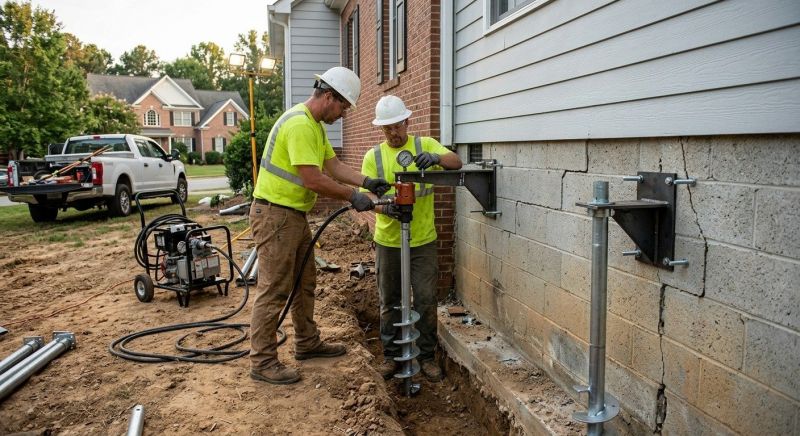 Helical Pile Installation in Fort Collins, CO